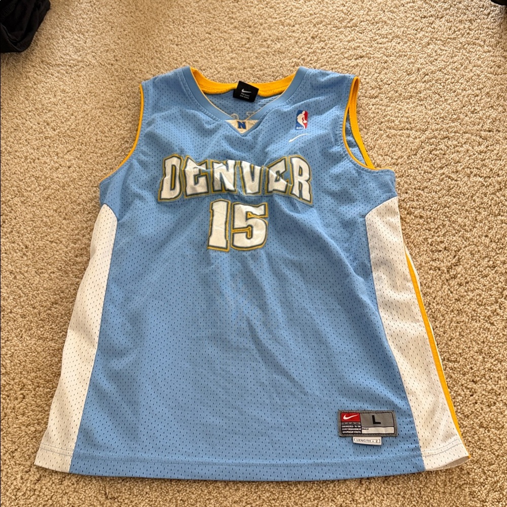 Nike Light Blue Denver Jersey with White and Yellow